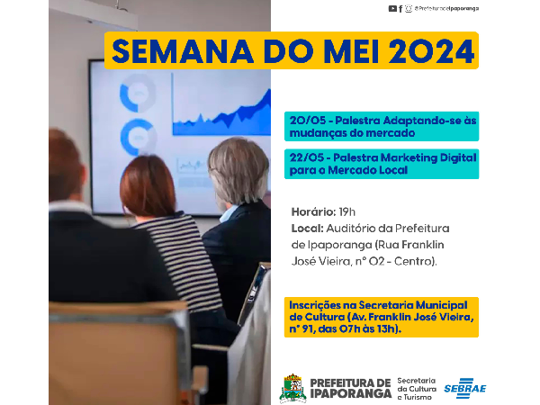 Prefeitura de Ipaporanga realiza a Semana do Empreendedor 2024